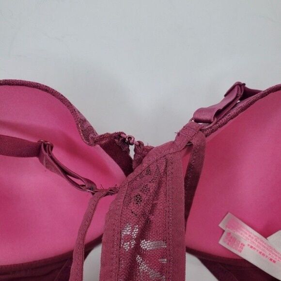 Pink Victoria's Secret racerback push up bra 34DD - Picture 7 of 7